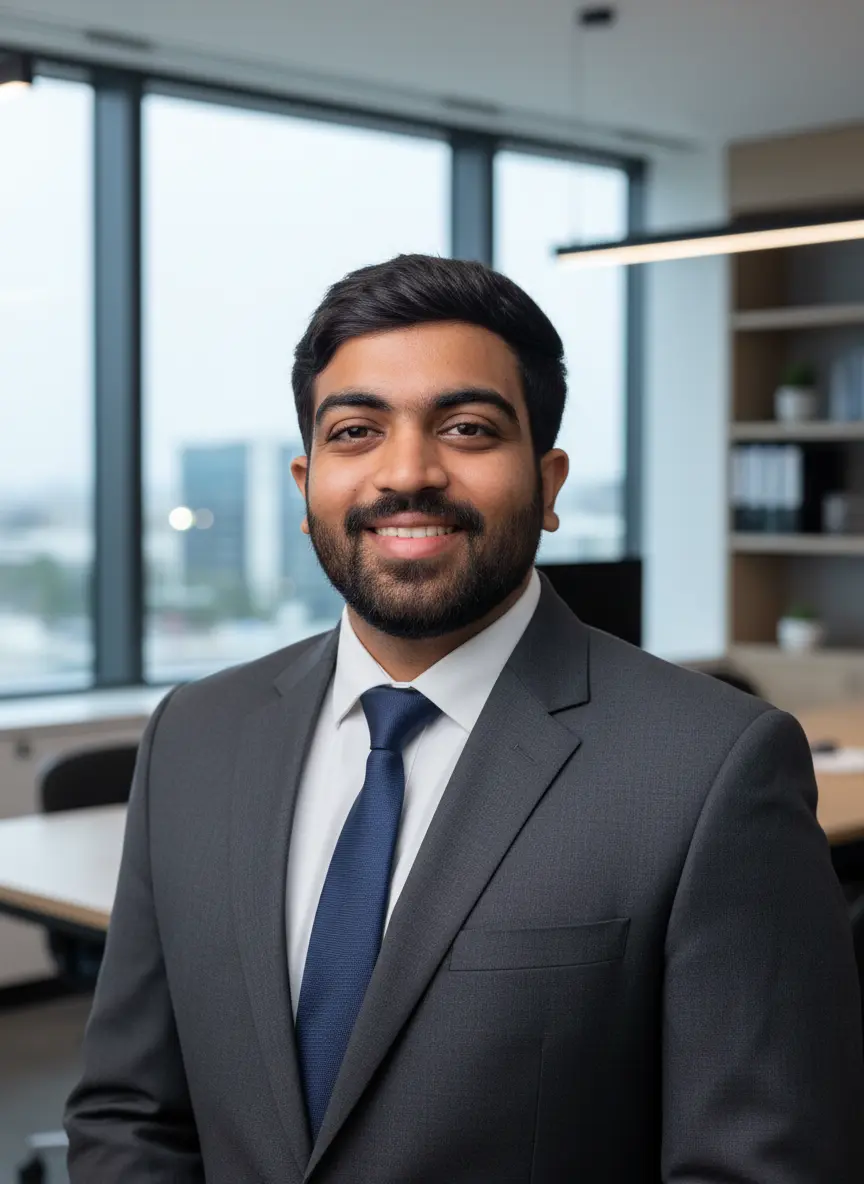 Corporate portrait AI photo by pixkoz